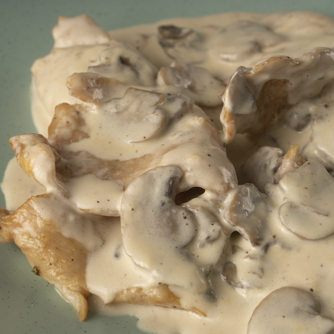 Pechuga a la crema de champiñón